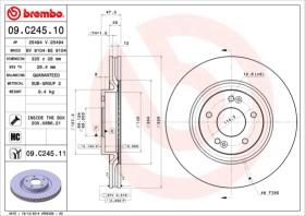 BREMBO 09C24511 - DISCO DE FRENO