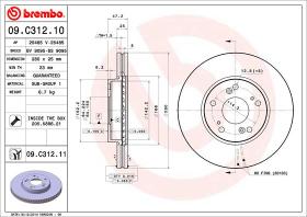 BREMBO 09C31211 - DISCO DE FRENO