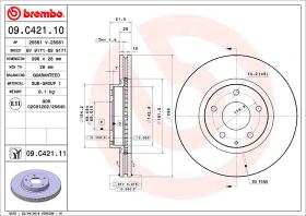 BREMBO 09C42111 - DISCO DE FRENO