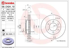 BREMBO 09C42411 - DISCO DE FRENO