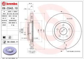 BREMBO 09C54211 - DISCO DE FRENO