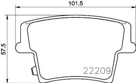 BREMBO P11040 - PASTILLA DE FRENO