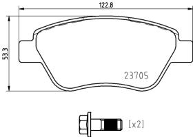 BREMBO P23169 - PASTILLA DE FRENO