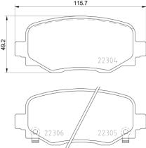 BREMBO P23177 - PASTILLA DE FRENO