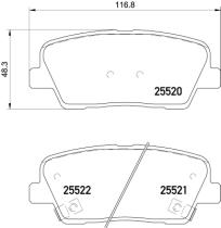 BREMBO P30081 - PASTILLA DE FRENO