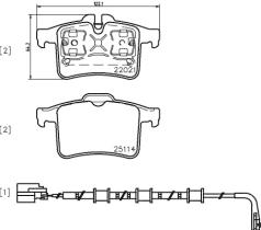 BREMBO P36034 - PASTILLA DE FRENO