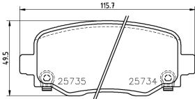 BREMBO P37020 - PASTILLA DE FRENO