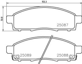 BREMBO P54055 - PASTILLA DE FRENO