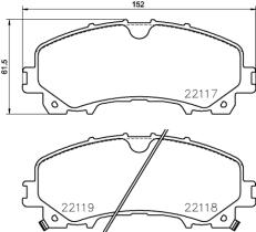 BREMBO P56106 - PASTILLA DE FRENO