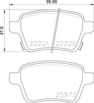 BREMBO P59086 - PASTILLA DE FRENO