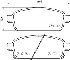 BREMBO P59087 - PASTILLA DE FRENO