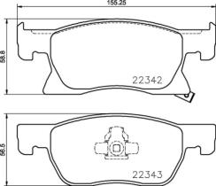 BREMBO P59092 - PASTILLA DE FRENO