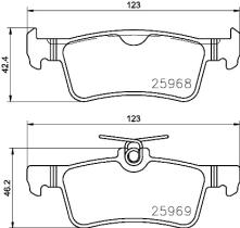 BREMBO P61126 - PASTILLA DE FRENO