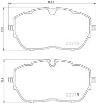 BREMBO P61128 - PASTILLA DE FRENO