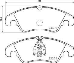 BREMBO P85145 - PASTILLA DE FRENO