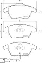 BREMBO P85146 - PASTILLA DE FRENO