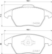 BREMBO P85148 - PASTILLA DE FRENO