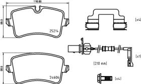 BREMBO P85150 - PASTILLA DE FRENO