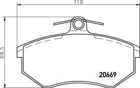 BREMBO P99026 - PASTILLA DE FRENO