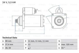 BOSCH 0986024660 - MOTOR DE ARRANQUE