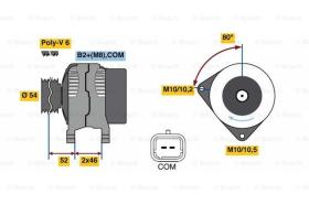 BOSCH 0986048360 - ALTERNADOR