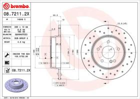 BREMBO 0872112X - DISCO FRENO X-TRA