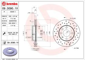 BREMBO 0930901X - DISCO FRENO X-TRA