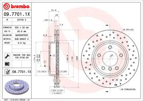 BREMBO 0977011X - DISCO FRENO X-TRA