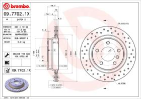 BREMBO 0977021X - DISCO FRENO X-TRA