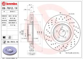 BREMBO 0978121X - DISCO FRENO X-TRA