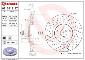 BREMBO 0978122X - DISCO FRENO X-TRA