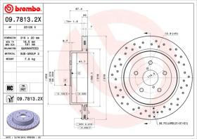 BREMBO 0978132X - DISCO FRENO X-TRA