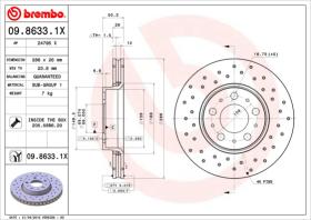 BREMBO 0986331X - DISCO FRENO X-TRA