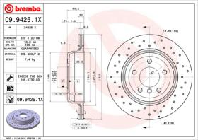 BREMBO 0994251X - DISCO FRENO X-TRA