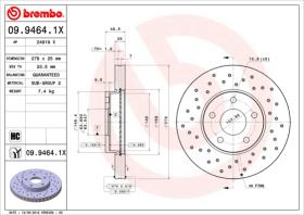 BREMBO 0994641X - DISCO FRENO X-TRA