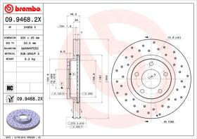 BREMBO 0994682X - DISCO FRENO X-TRA