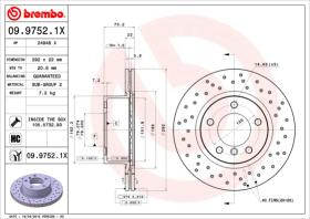 BREMBO 0997521X - DISCO FRENO X-TRA