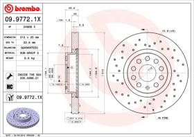 BREMBO 0997721X - DISCO FRENO X-TRA