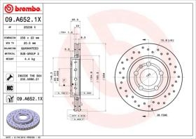 BREMBO 09A6521X - DISCO FRENO X-TRA