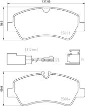 BREMBO P24187 - PASTILLA DE FRENO