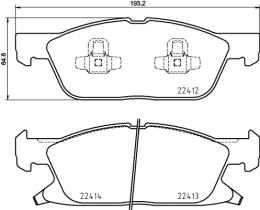 BREMBO P24188 - PASTILLA DE FRENO