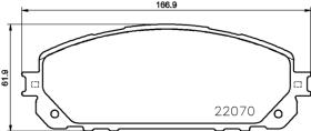 BREMBO P37021 - PASTILLA DE FRENO