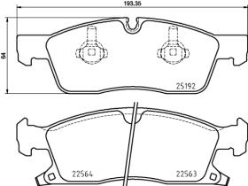 BREMBO P37022 - PASTILLA DE FRENO