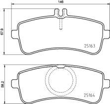 BREMBO P50132 - PASTILLA DE FRENO