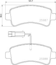 BREMBO P61130 - PASTILLA DE FRENO