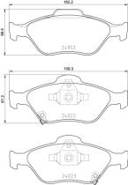 BREMBO P83159 - PASTILLA DE FRENO