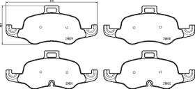 BREMBO P85160 - PASTILLA DE FRENO