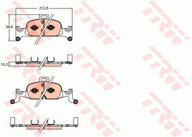 TRW GDB2126 - PASTILLAS DE FRENO