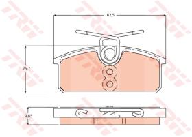 TRW GDB2165 - PASTILLAS DE FRENO