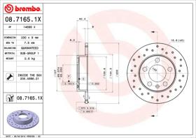 BREMBO 0871651X - DISCO FRENO BREMBO XTRA